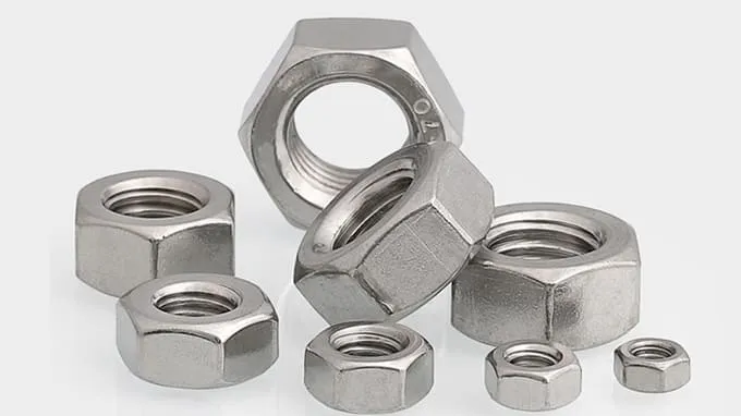 Porcas de aço inoxidável