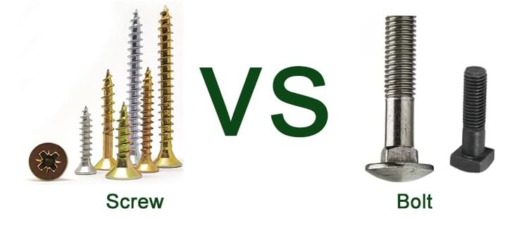 Bolts vs. Screws