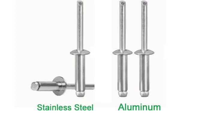 Pop Rivet Strength: Stainless Steel vs. Aluminum