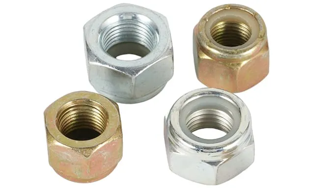 Tuercas de seguridad con inserto de nailon