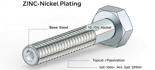 Zinc-Nickel bolt