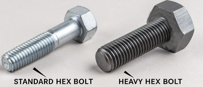 Hex Bolts vs. Heavy Hex Bolts