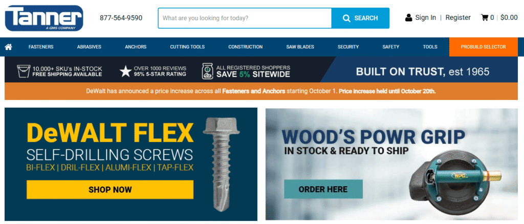 Tanner Bolt & Nut Inc.