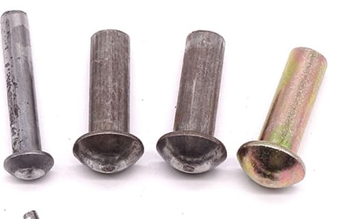 Solid rivets manufactured in China for industrial fastening applications