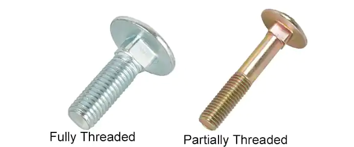 Fully Threaded Carriage Bolts
