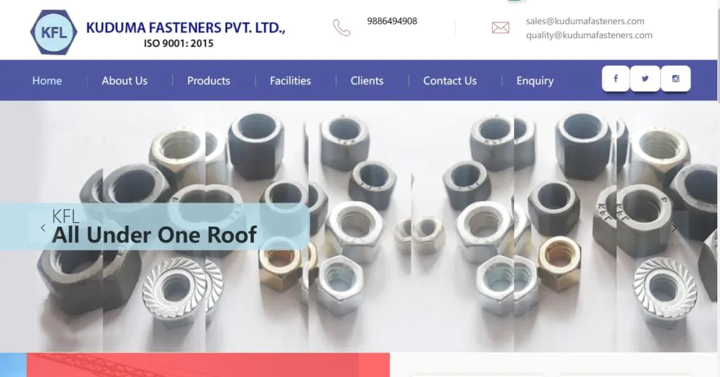 Kuduma Fasteners Pvt. Ltd Kuduma Fasteners Pvt. Ltd