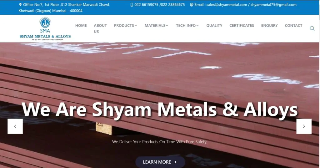 Shyam Metals & Alloys