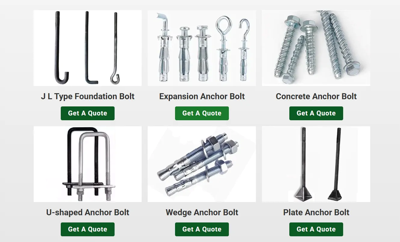 Foundation Bolts Foundation Bolts